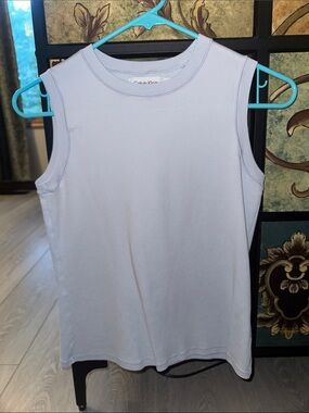 Calvin Klein Baby Blue Crewneck Sleeveless Tank